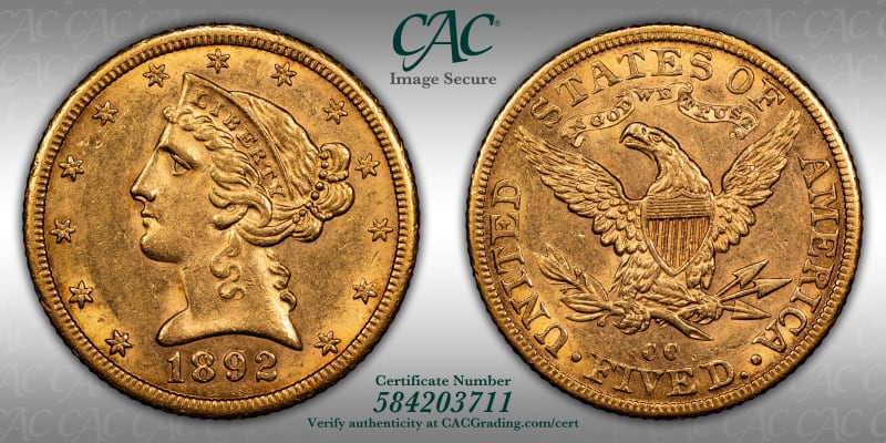 CAC Grading Coin Image Secure