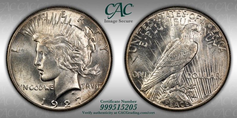 CAC Grading Coin Image Secure