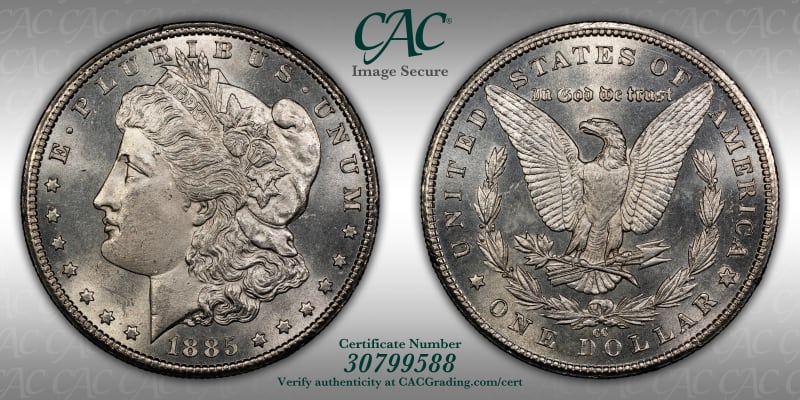 CAC Grading Coin Image Secure