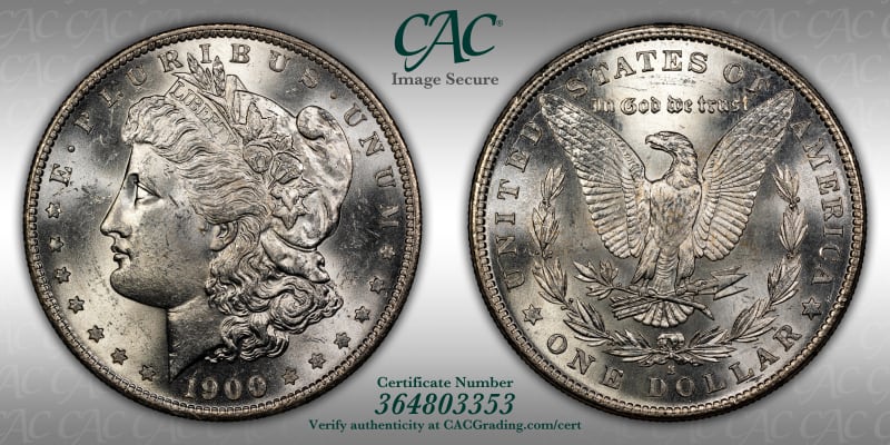 CAC Grading Coin Image Secure