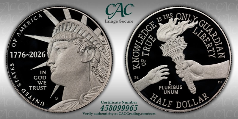 CAC Grading Coin Image Secure