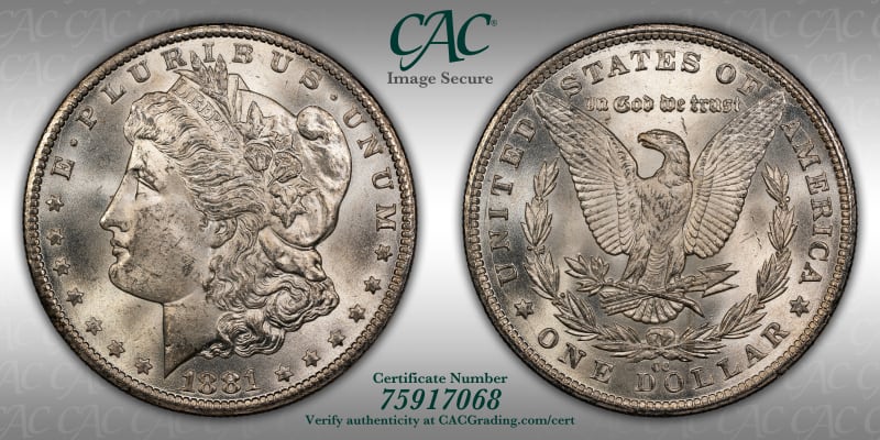 CAC Grading Coin Image Secure