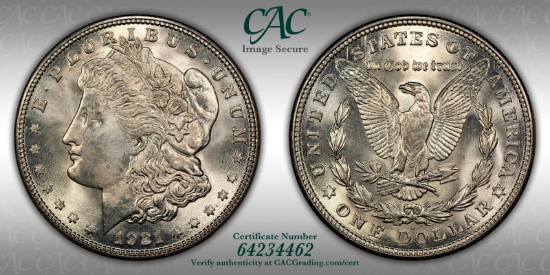 CAC Grading Coin Image Secure