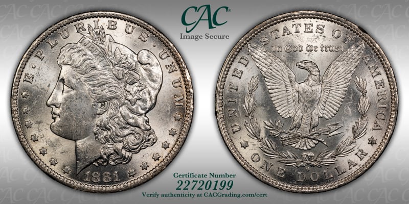 CAC Grading Coin Image Secure