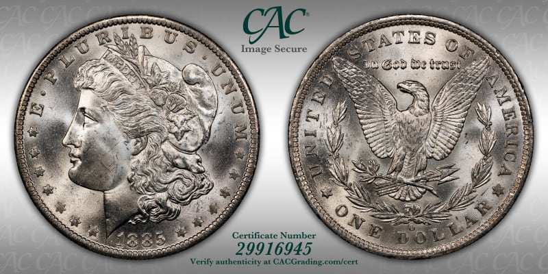CAC Grading Coin Image Secure