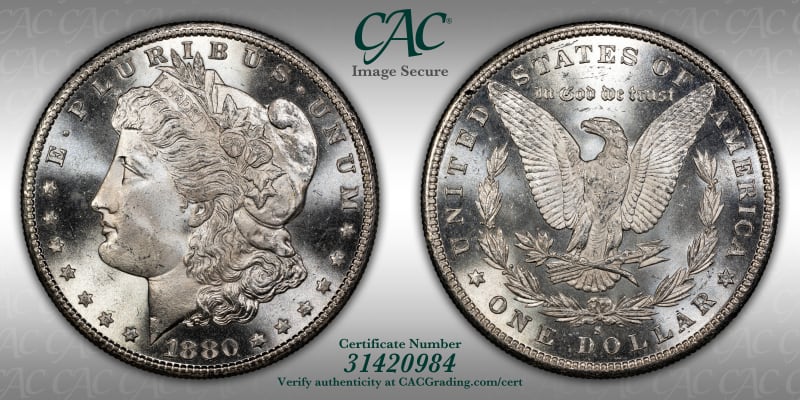 CAC Grading Coin Image Secure