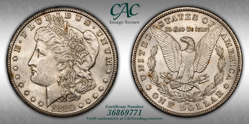 CAC Grading Coin Image Secure
