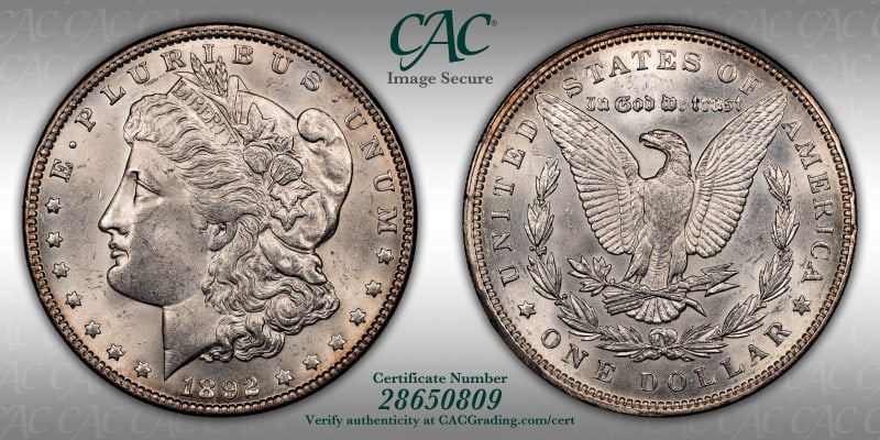 CAC Grading Coin Image Secure