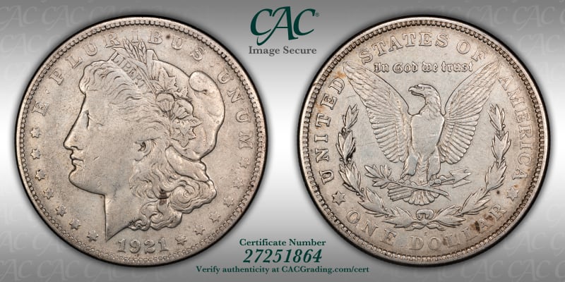 CAC Grading Coin Image Secure
