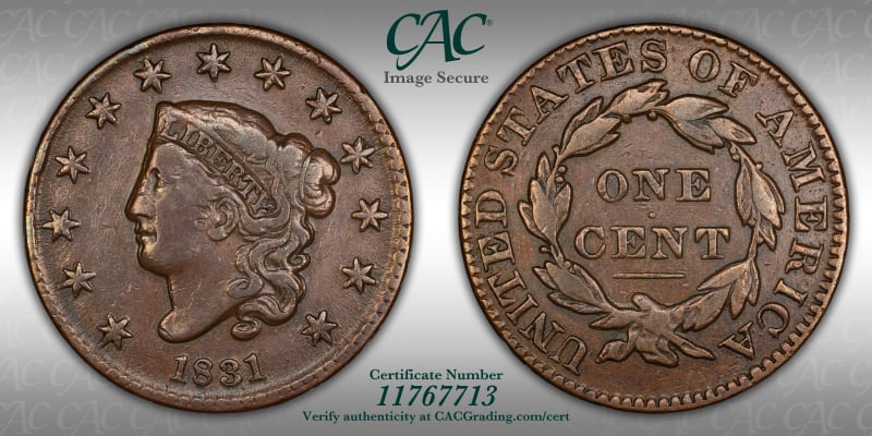 CAC Grading Coin Image Secure