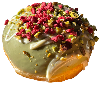 Pistachio & Raspberry donutês Pals 'n Co.