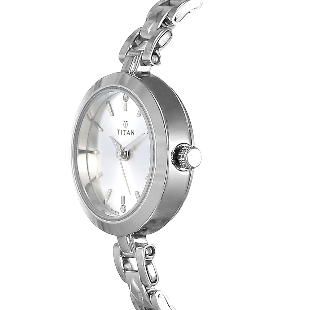 Titan Karishma Analog Silver Dial Women's Watch