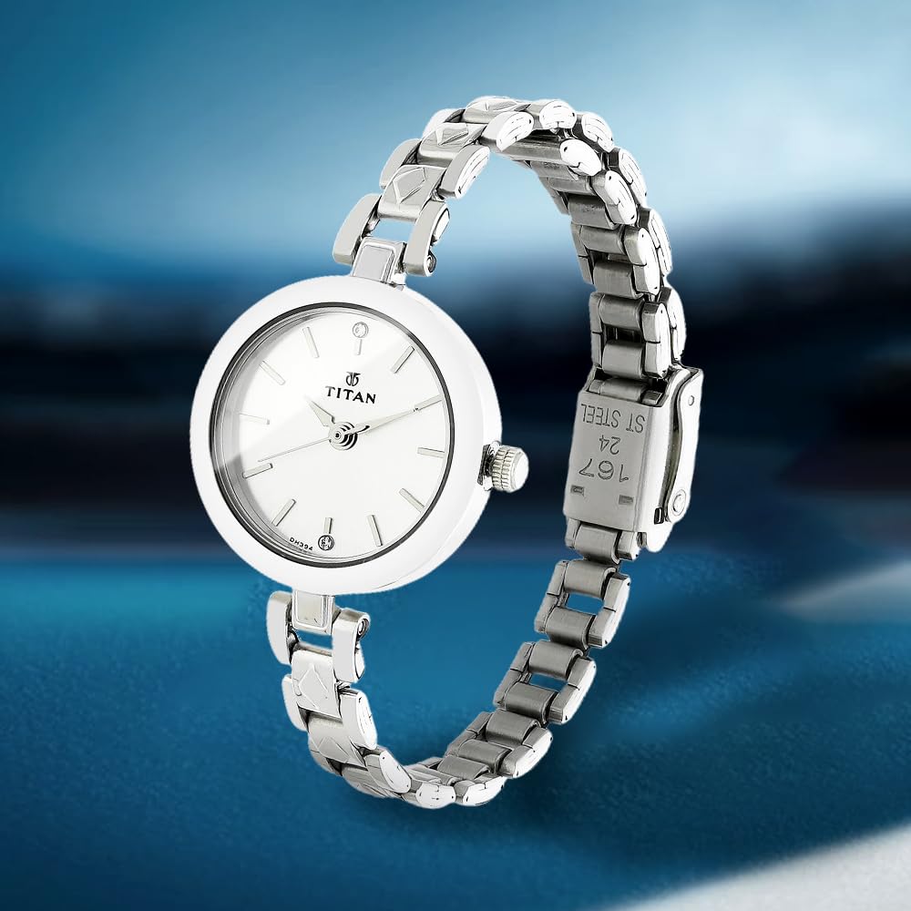 Titan Karishma Analog Silver Dial Women's Watch