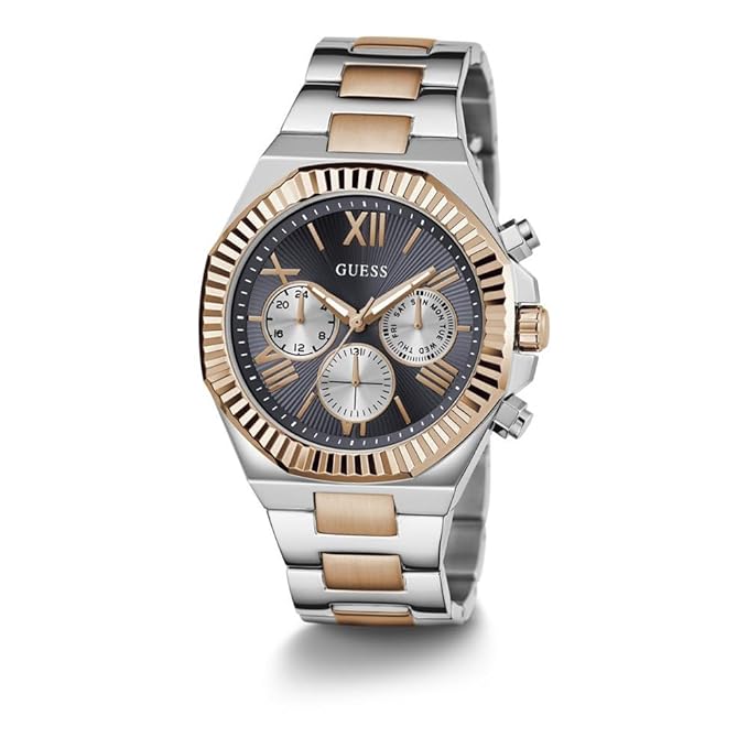 Guess Stainless Steel Analog Navy Blue Dial