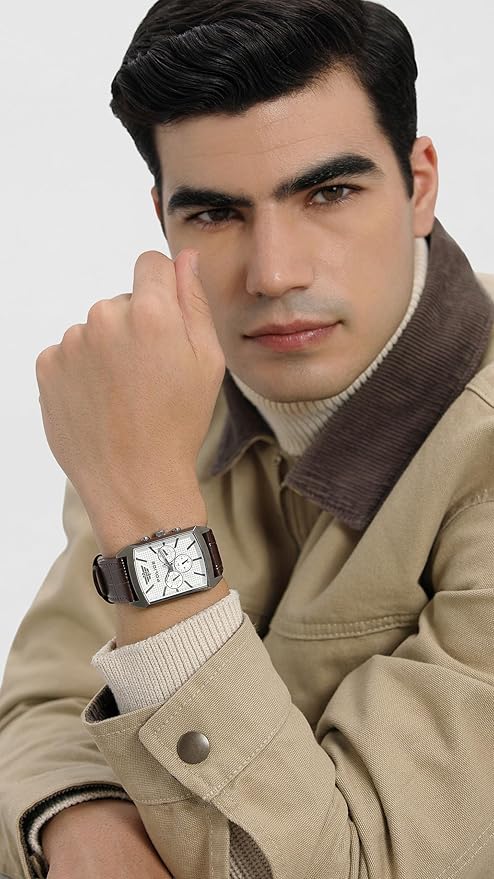 Police Quartz Multifunction Brown DIAL Leather Strap Watch