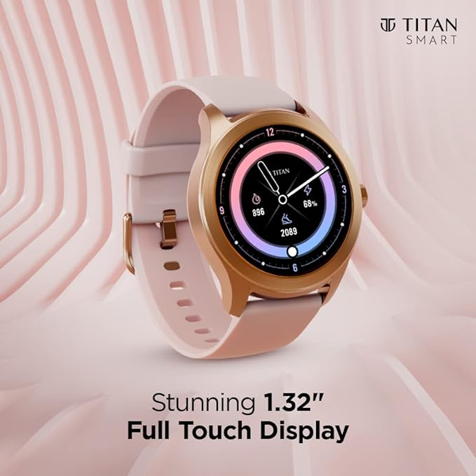 Titan Smart Smartwatch with Alexa Built-in, Aluminum Body with 1.32"