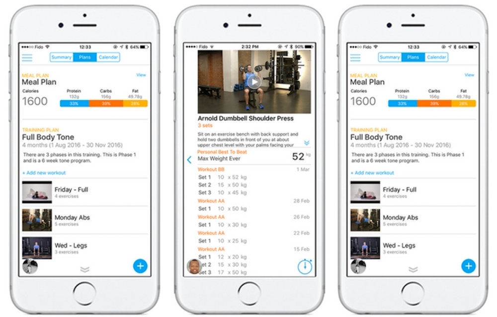 make a workout plan online