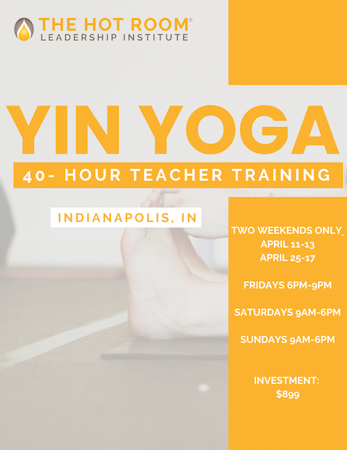 yin yoga teacher training poster