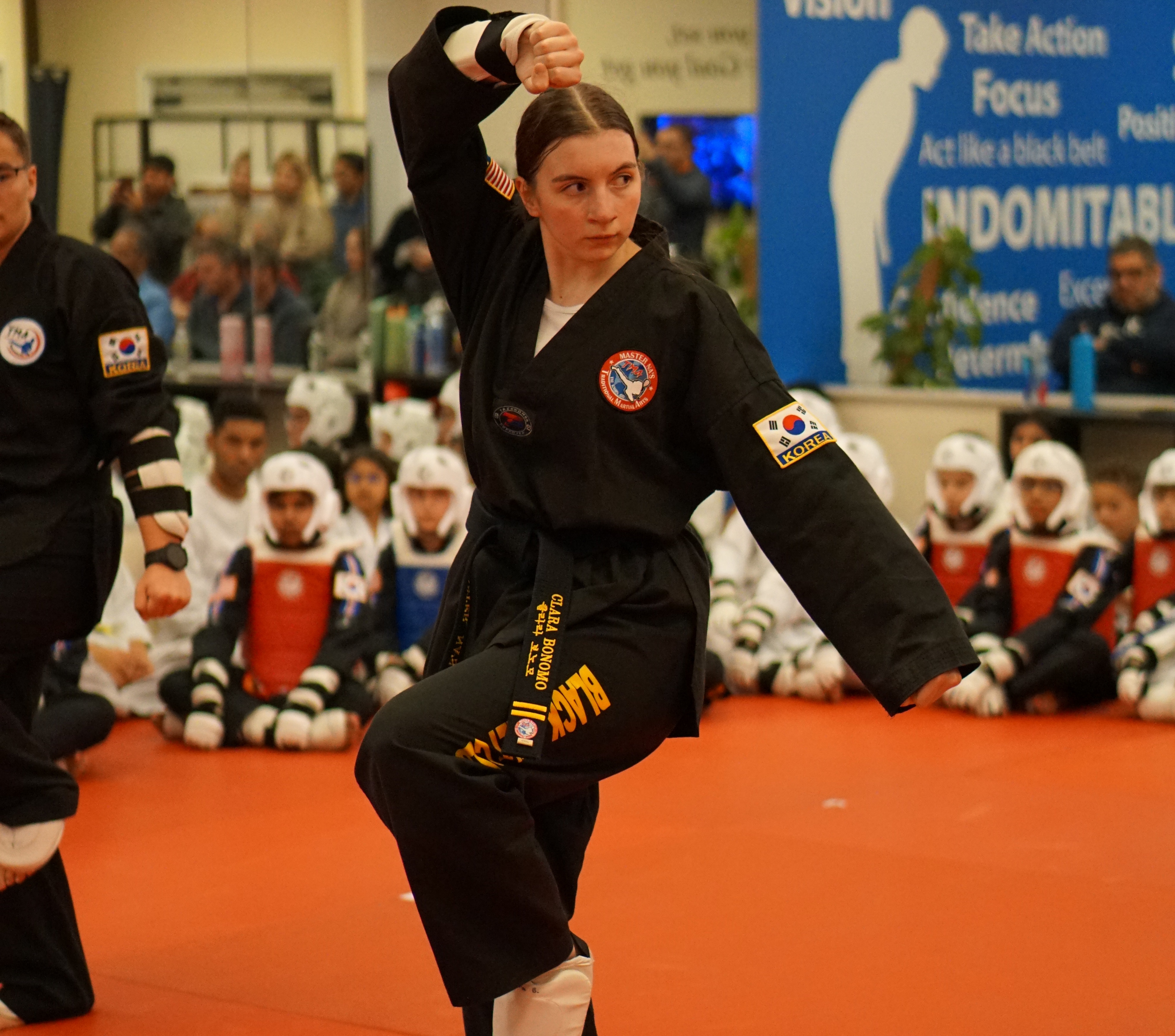 black belt students at Master Na's