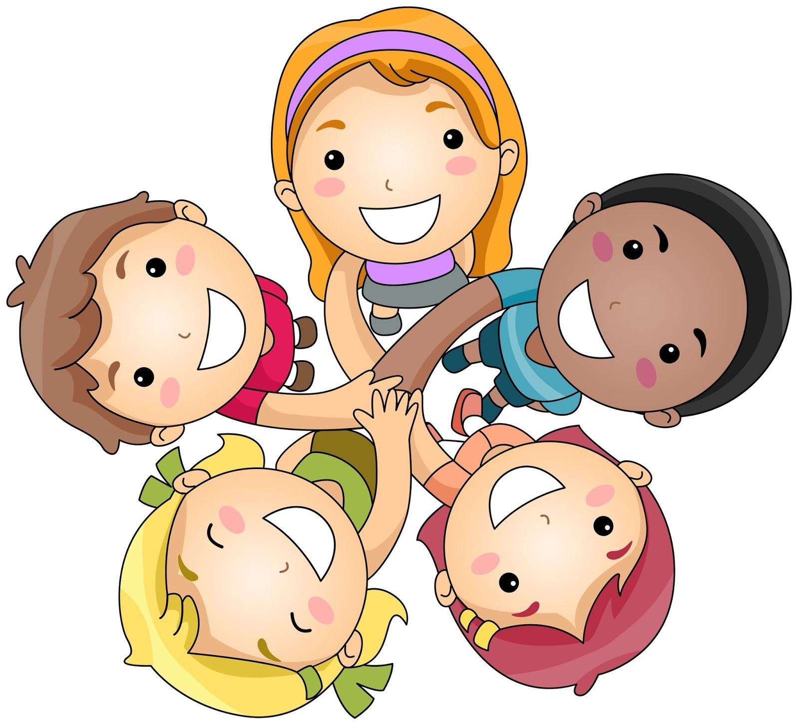 friendship kids clipart