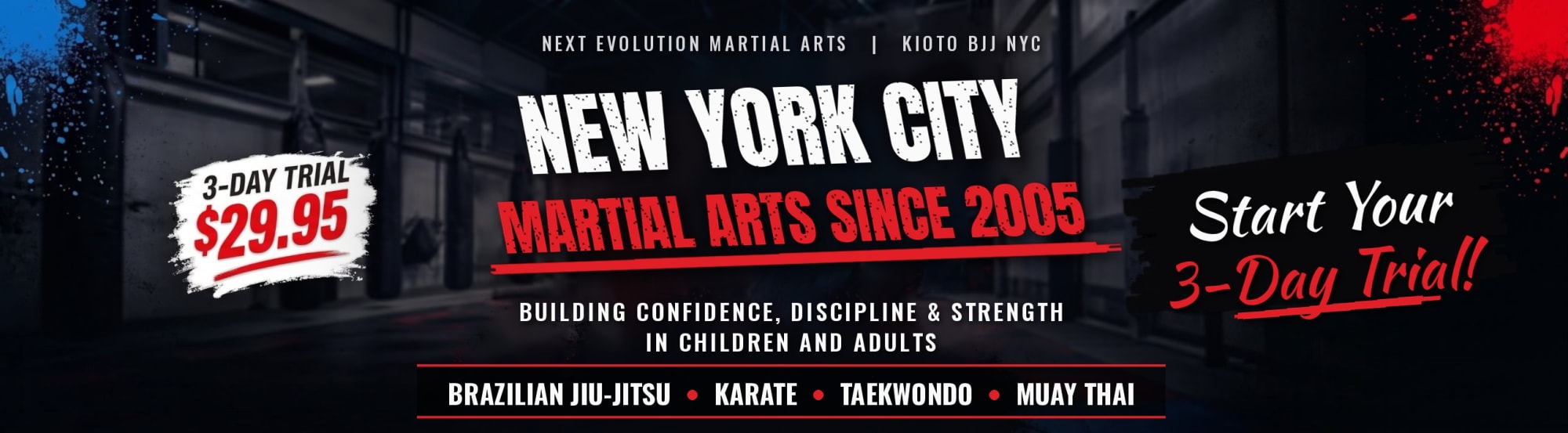 Three-Day Trial at Next Evolution Martial Arts