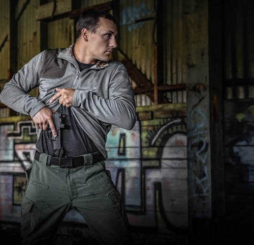 man holding a gun