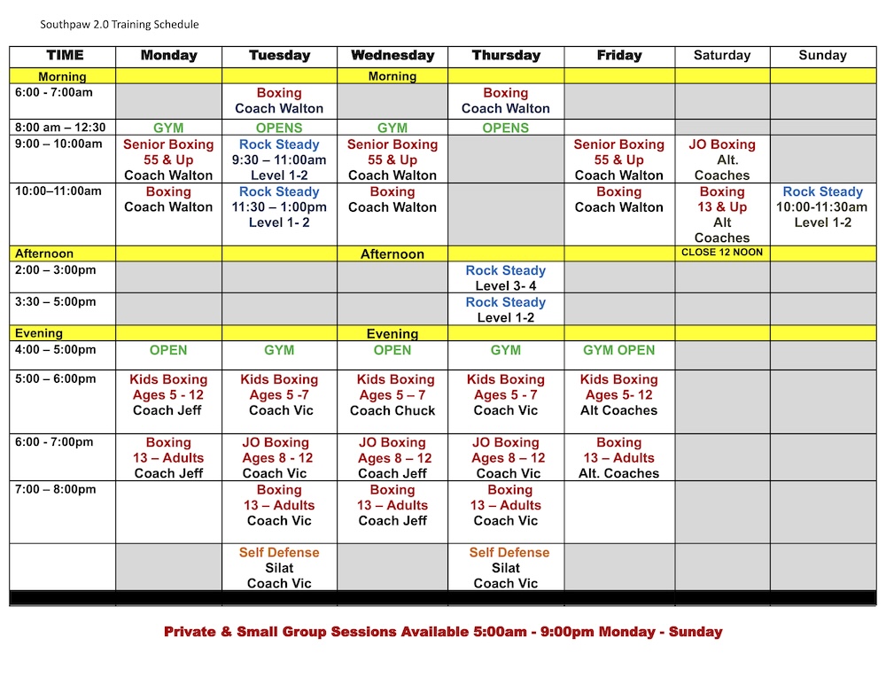 toms river class schedule