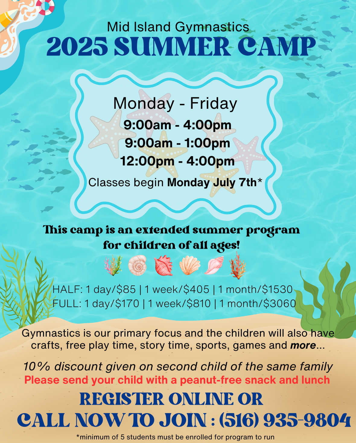 summer camp flyer