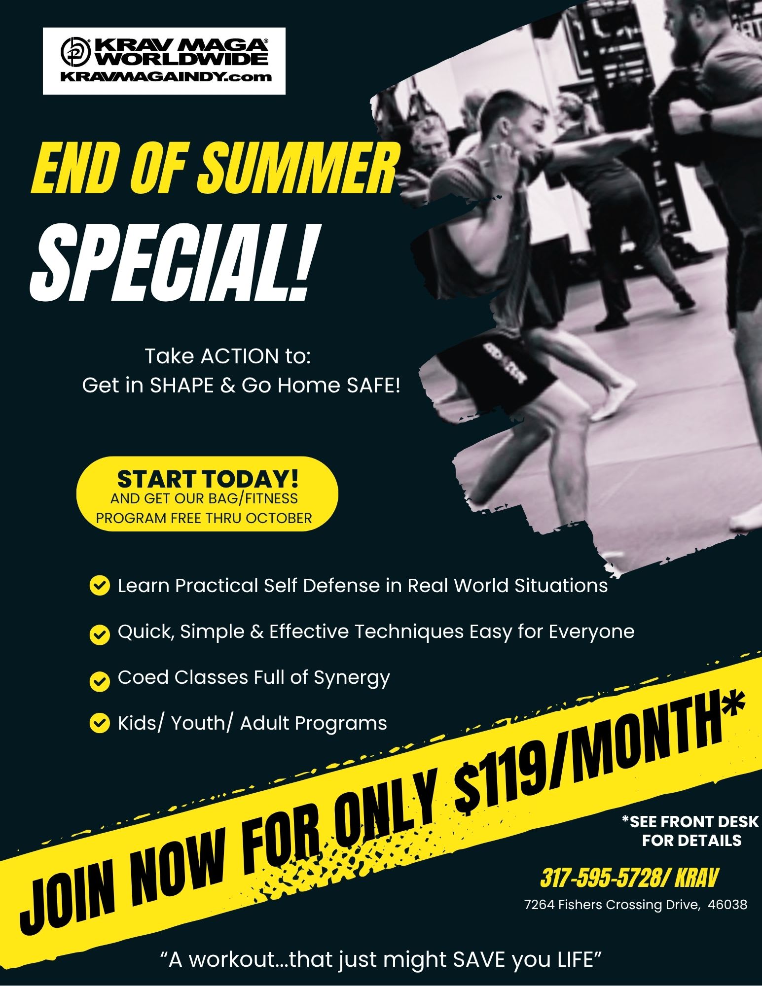 Krav Maga Summer Special near Fishers