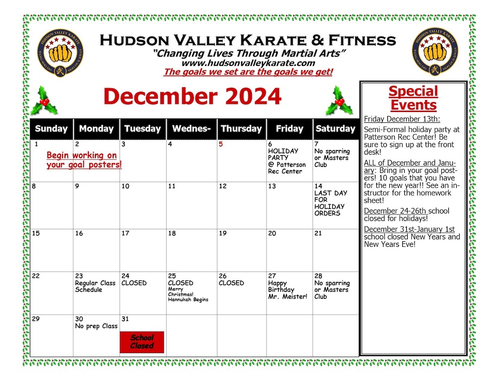 December calendar