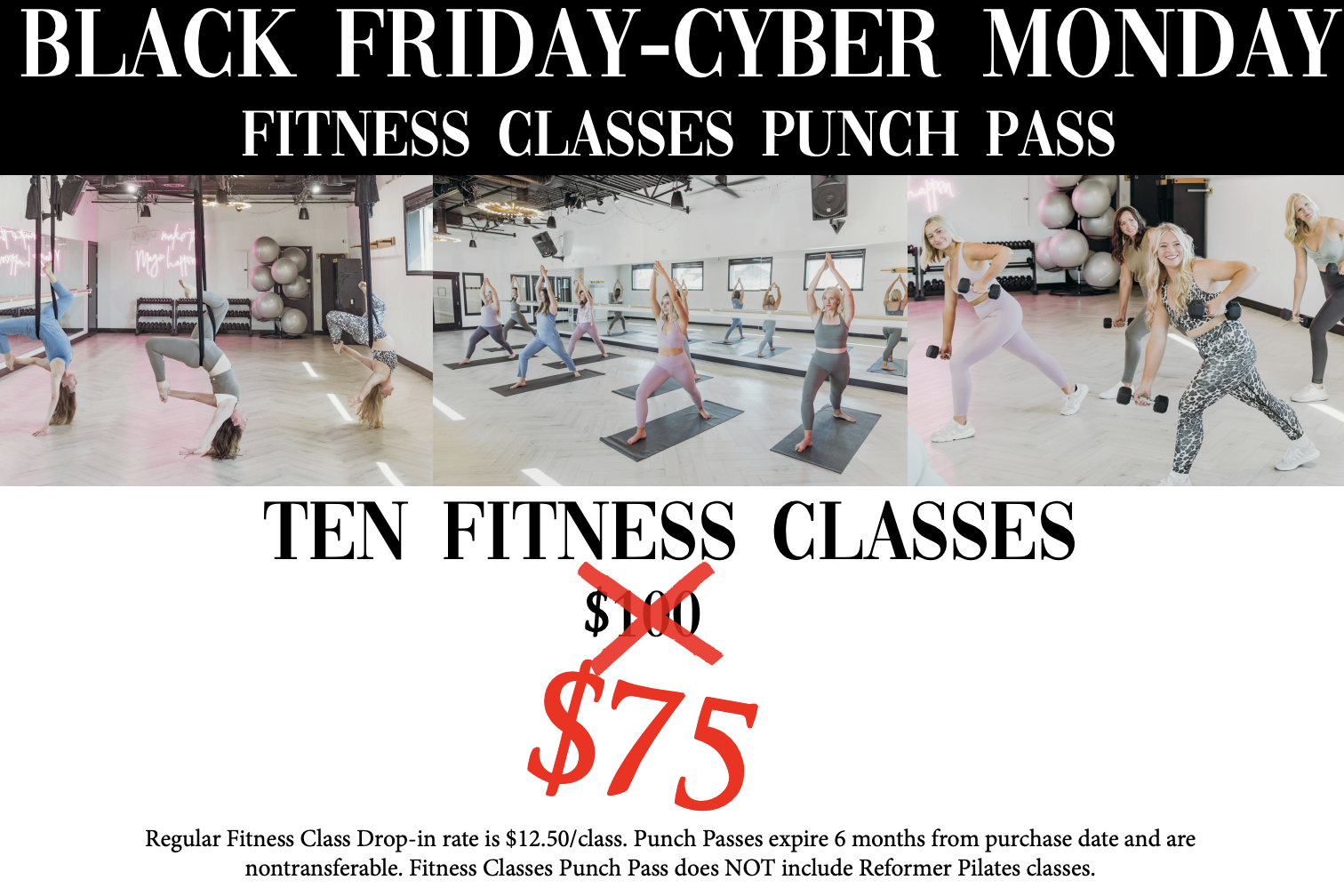 Ten Fitness Classes Black Friday