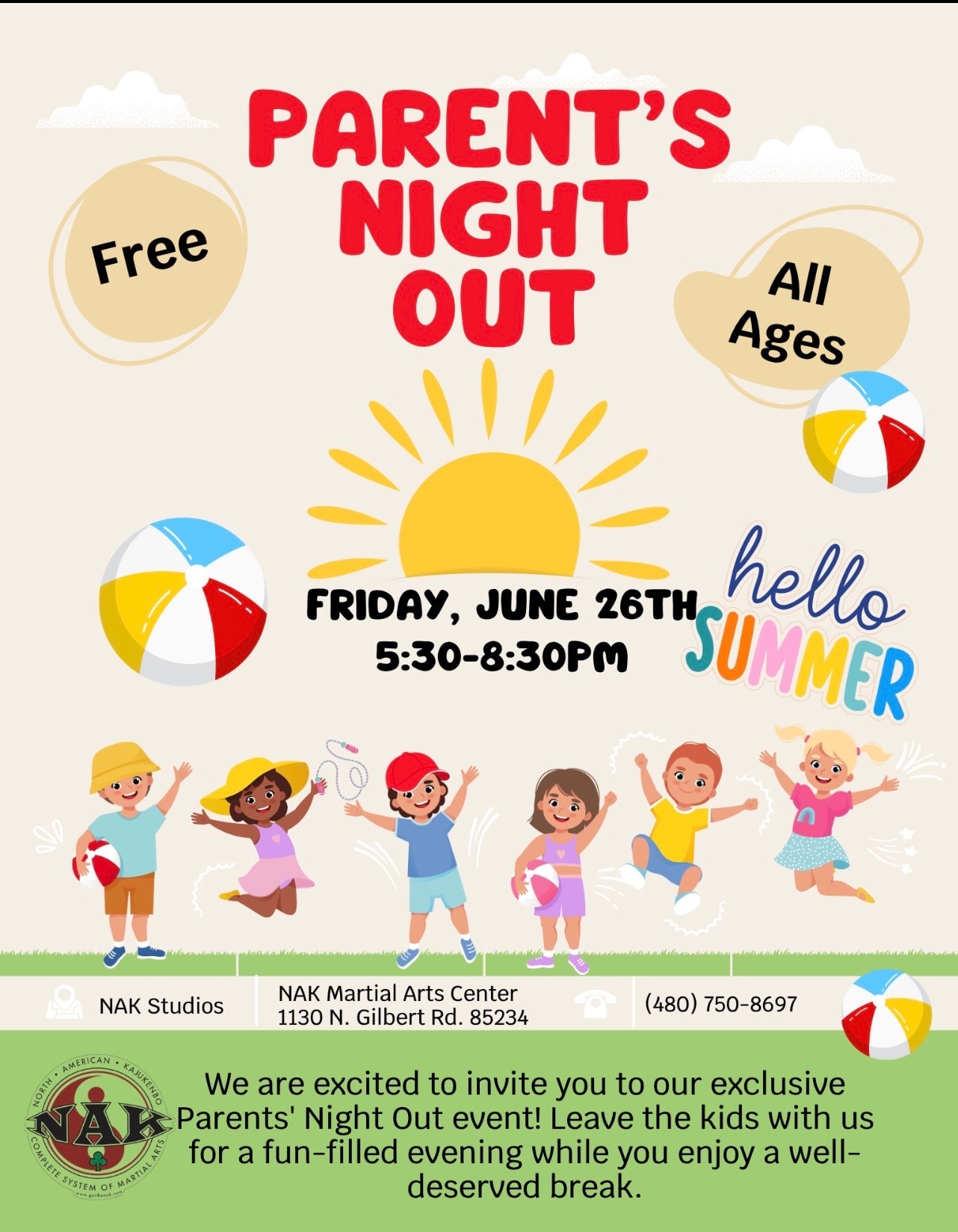 Free Parents Night near Gilbert