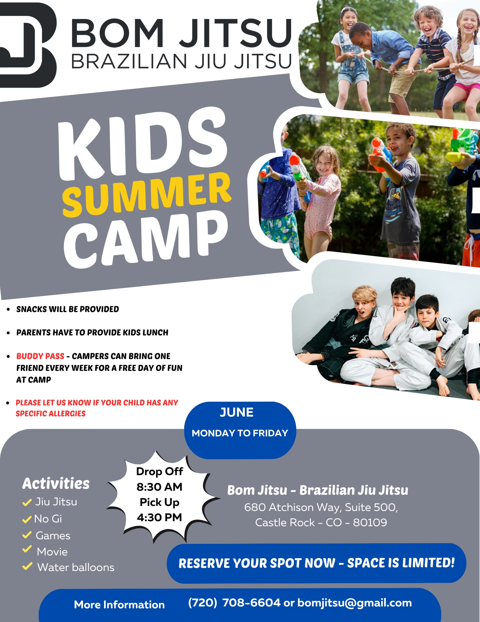 Reserve Your First Class near Castle Rock