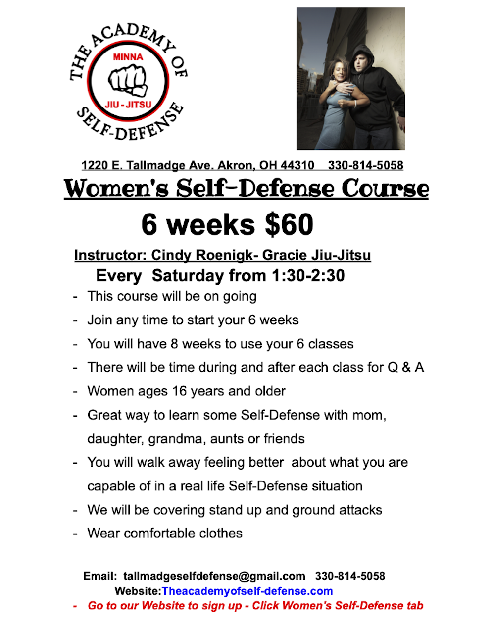 Women's Self Defense Seminar at the Academy of Self Defense