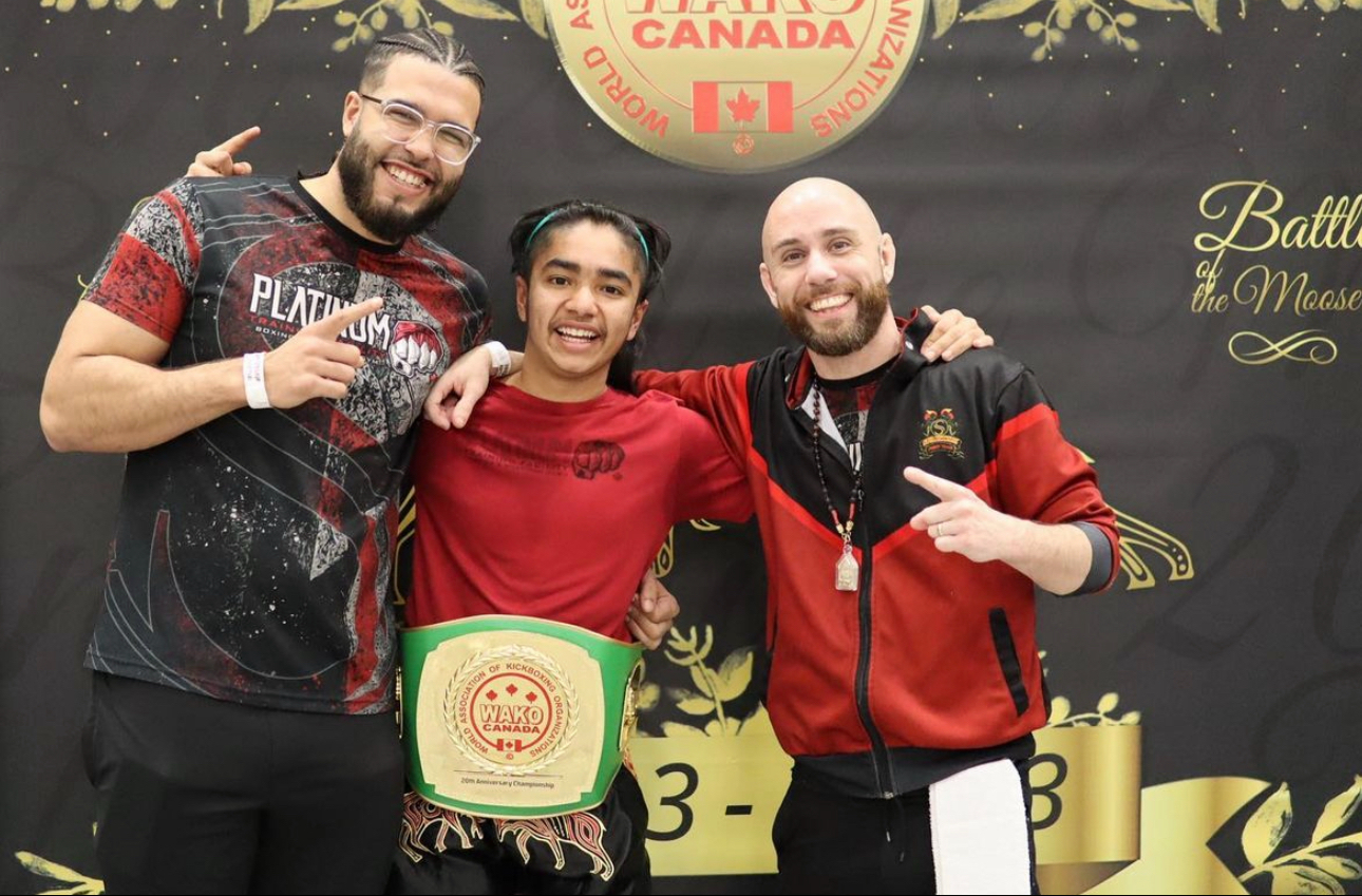 Youth Muay Thai Class Action Shot