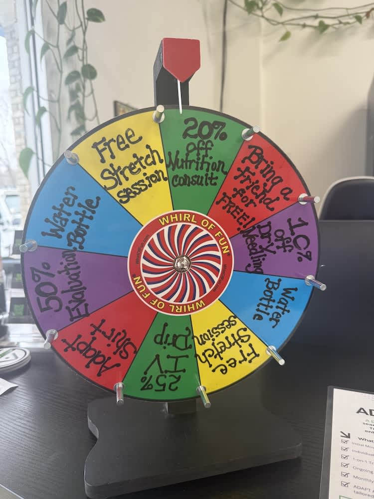 Spin the Wheel Promotion at Adapt Performance & Training