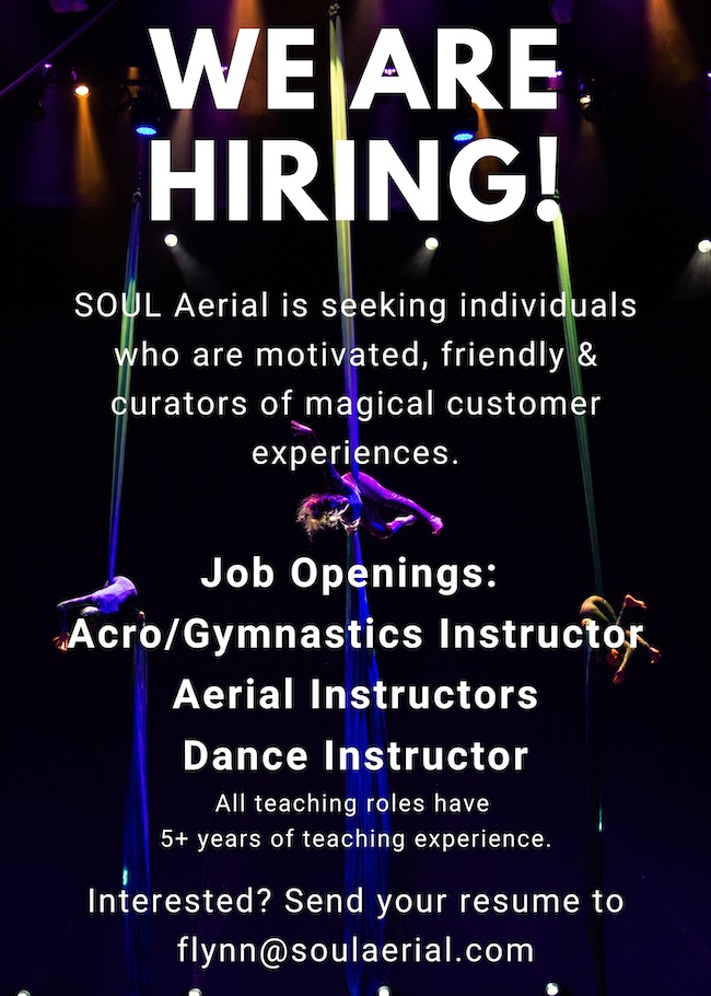 we are hiring flyer
