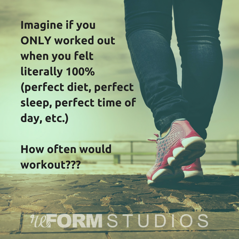 workout at 100 percent