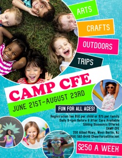 Cherry Hill Summer Camps Cheer Force Elite West Berlin New Jersey