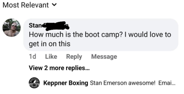 Boxing near Athens