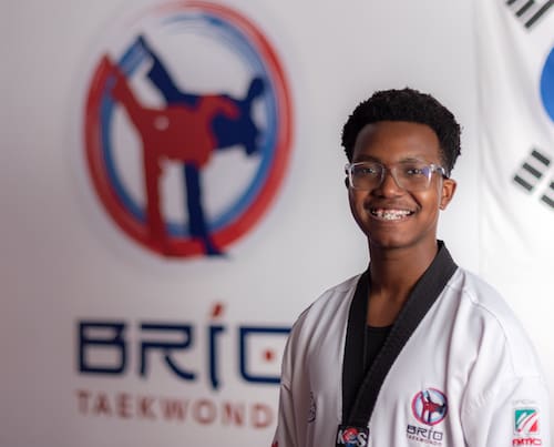 Instructor David Jennings with Brio Taekwondo