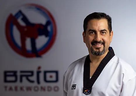 Instructor Jesus Martinez with Brio Taekwondo