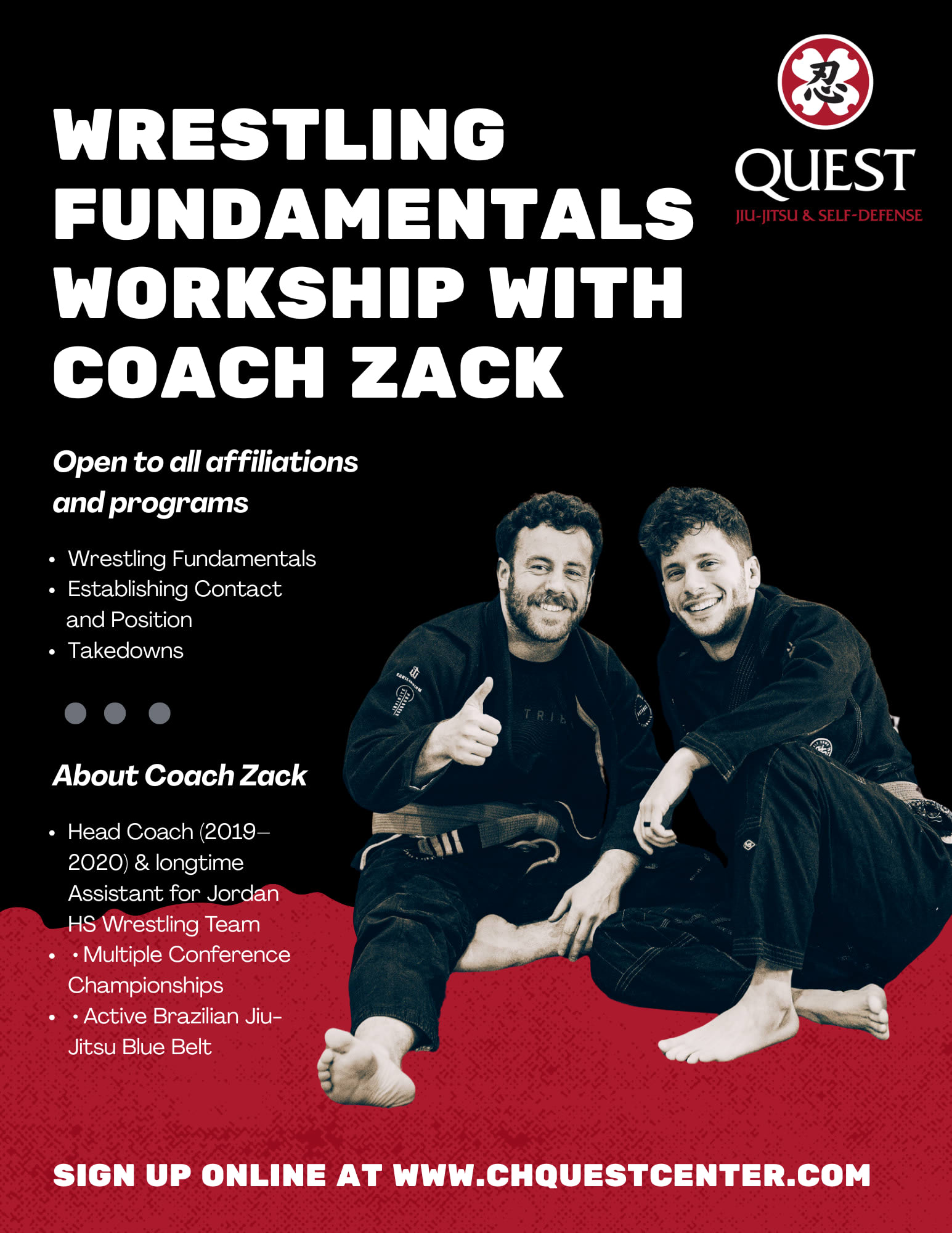 Wrestling Fundamentals with Coach Zack in Chapel Hill