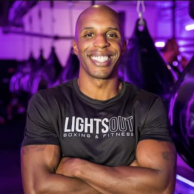 Trainer KEITH MOORE with Lights Out Boxing & Fitness