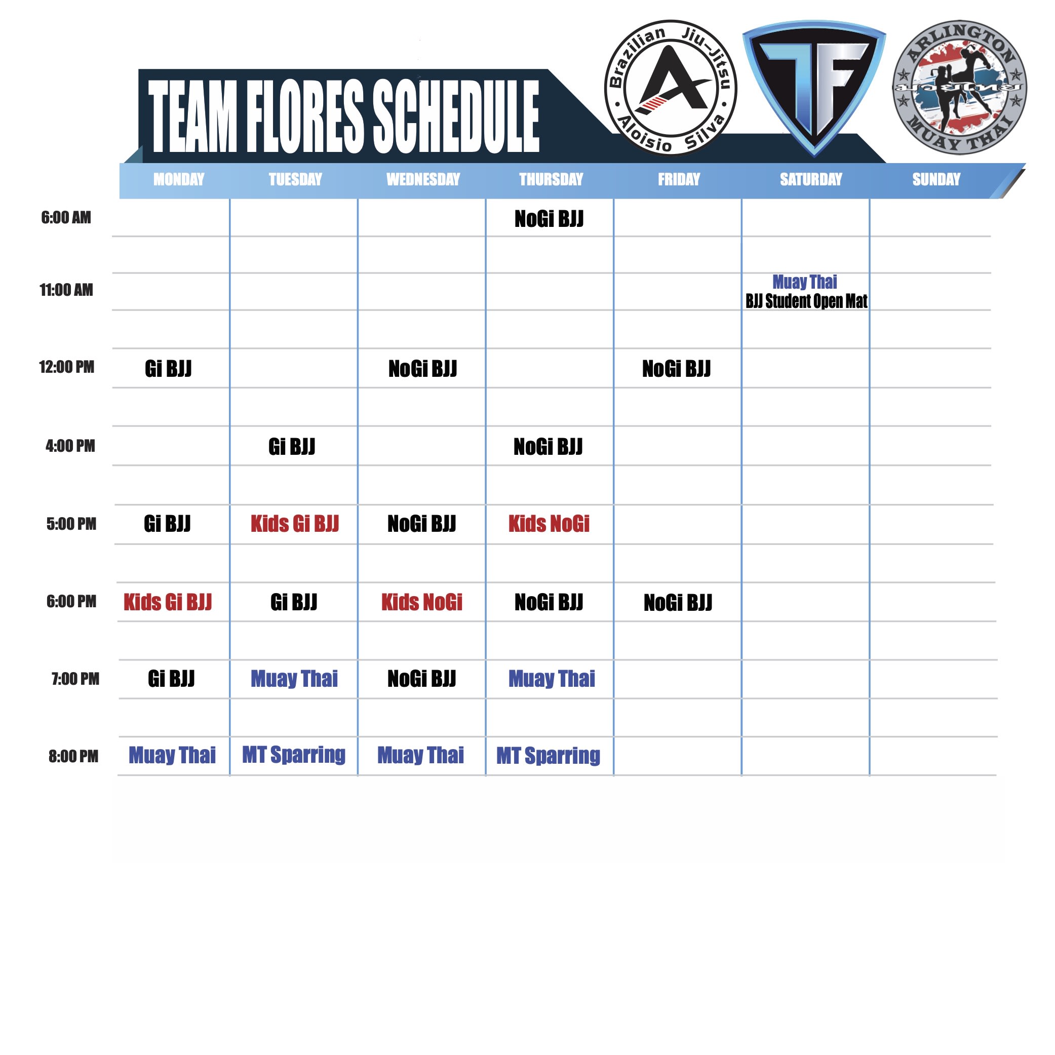 Aloisio Silva Brazilian Jiu-Jitsu Texas Schedule