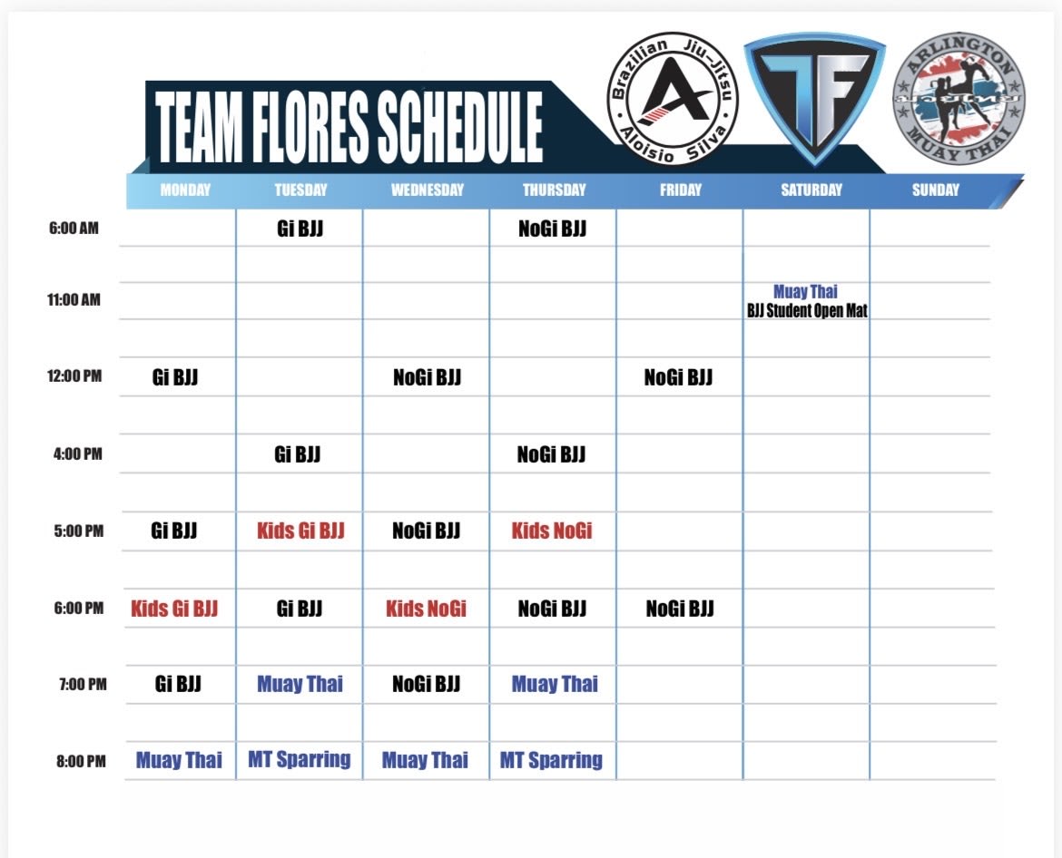 Aloisio Silva Brazilian Jiu-Jitsu Texas Schedule