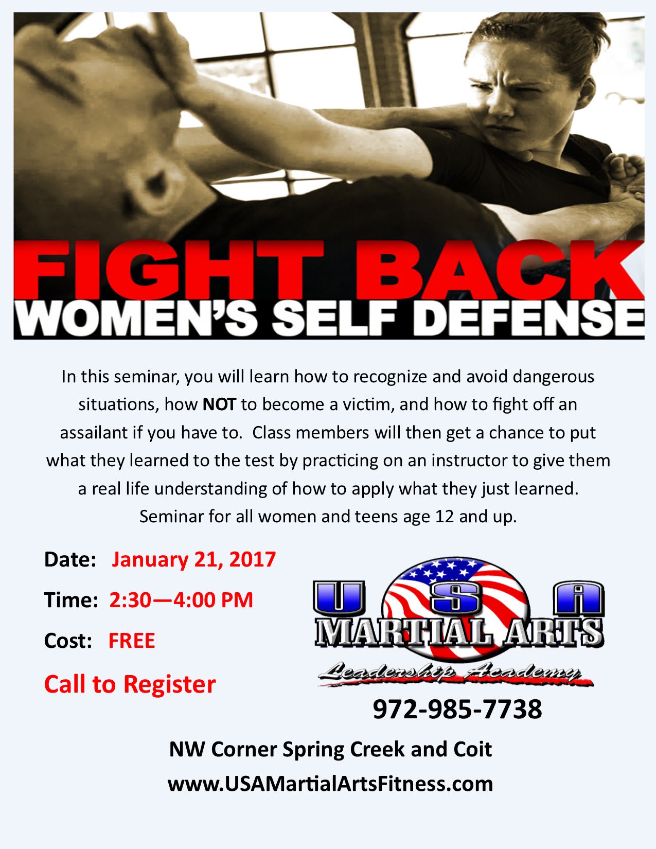 Why Women Need To Know Self-Defense | USA Martial Arts