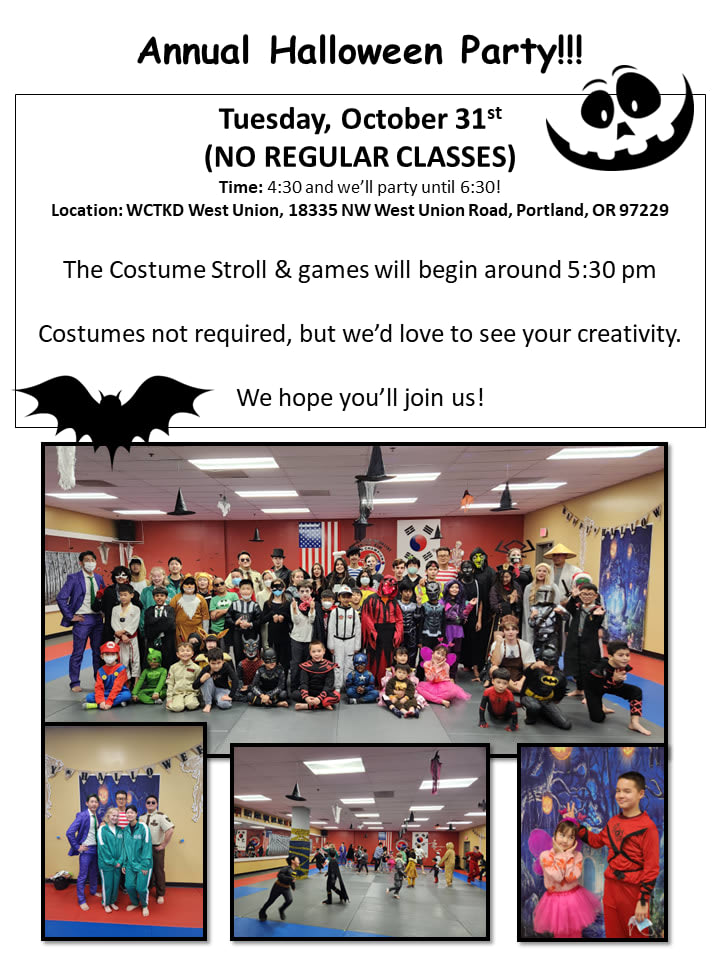 2023 Halloween Party (No Regular Classes)