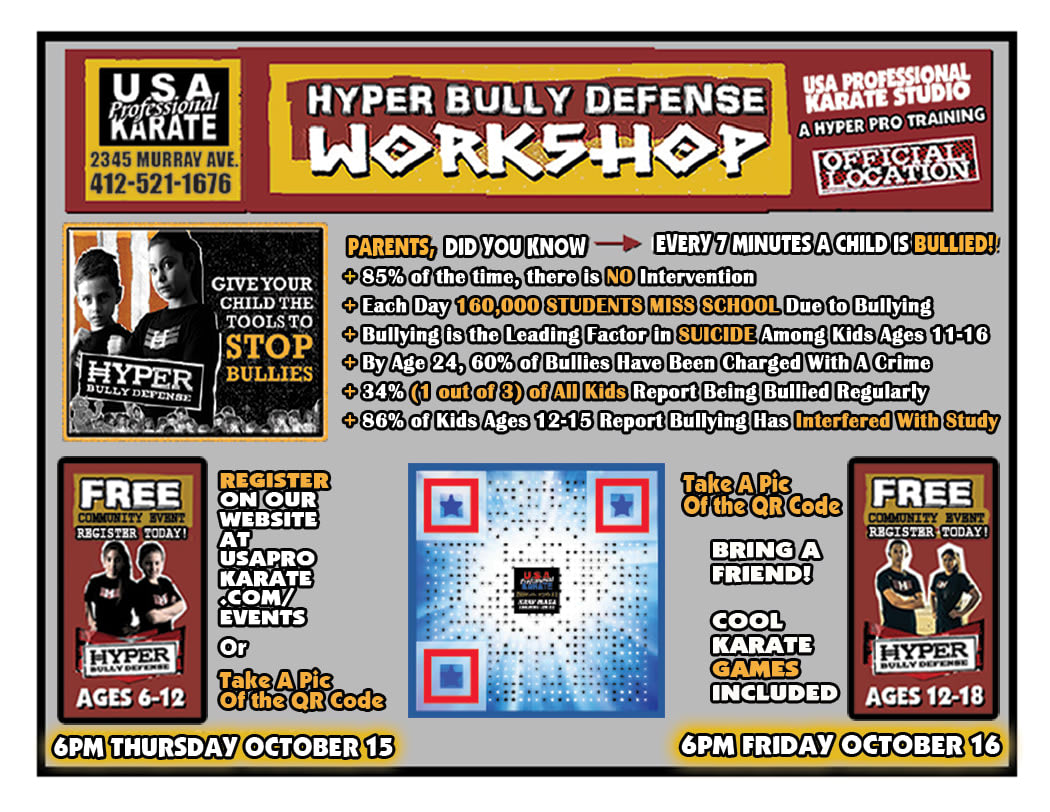 FREE Bully Defense Workshops  in Pittsburgh