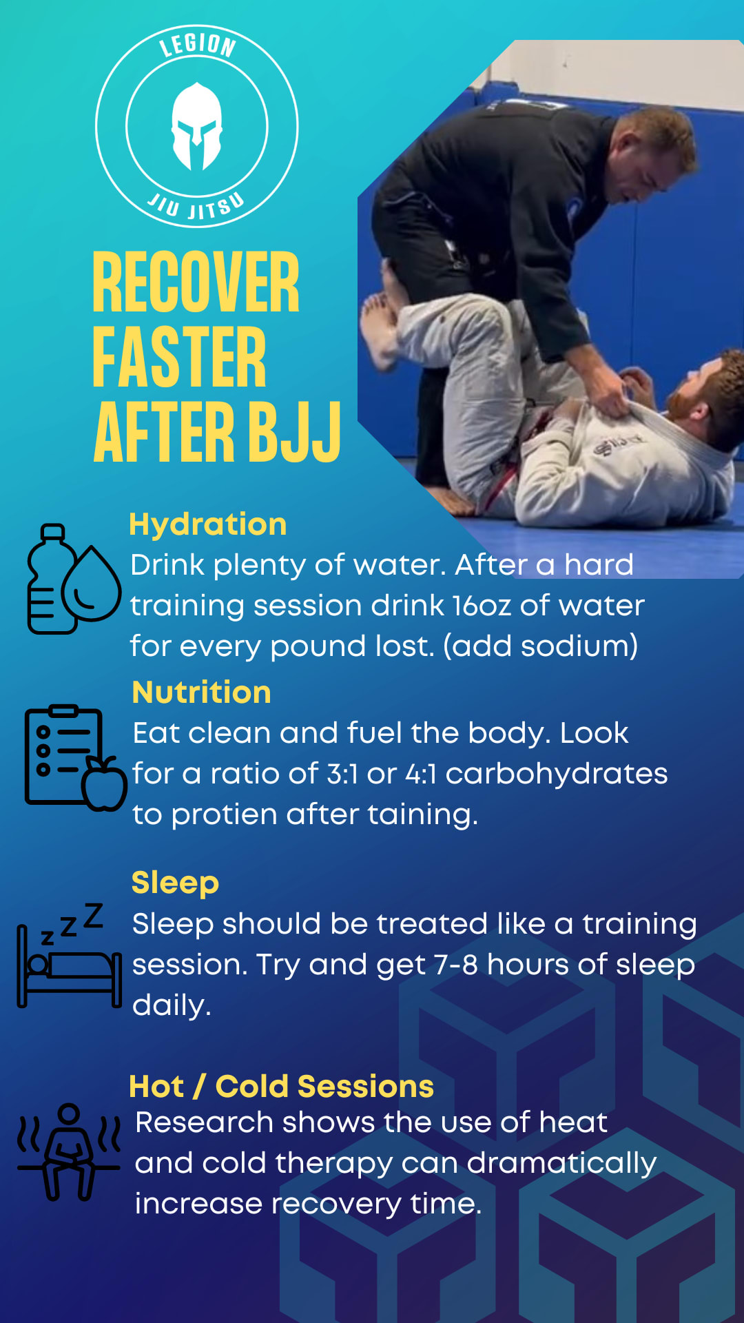 Recover Faster After BJJ | Legion Jiu Jitsu